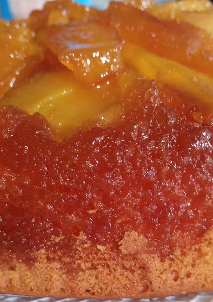 Una foto de Torta invertida de manzanas