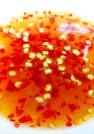 A picture of Homemade Sweet Chili Sauce for Spring Rolls.