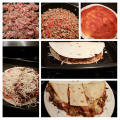 A picture of Pizza Quesadilla.
