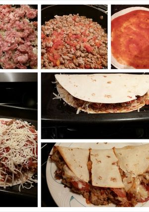 A picture of Pizza Quesadilla.