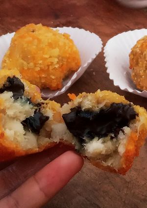 Foto resep Pisang Baper (Bola pisang isi coklat lumer)
