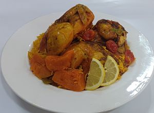 صورة لوصفة دجاج بالقرع (اليقطين)