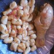 Ñoquis de papa y salsa con pollo