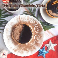 A picture of No Bake Chocolate Tarts.