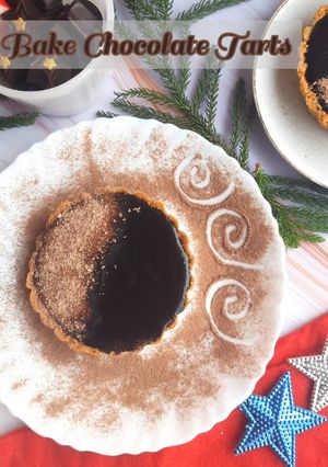 A picture of No Bake Chocolate Tarts.
