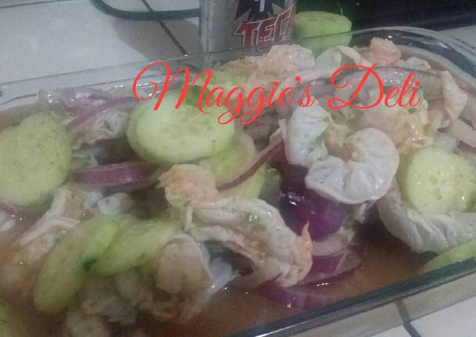 Aguachile de camarón Receta de Maggie- Cookpad