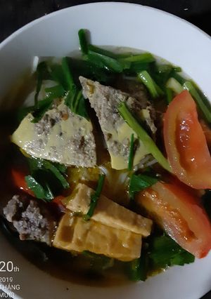 Hình của món Bún riêu cua đồng.