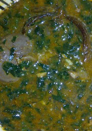 A picture of Ogbono soup.