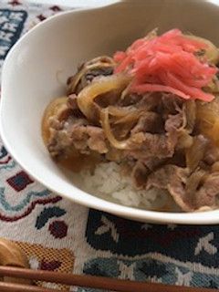 A picture of Beef Bowl (Gyudon).