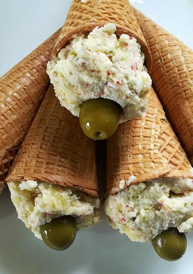 Una foto de Cornetes de ensaladilla