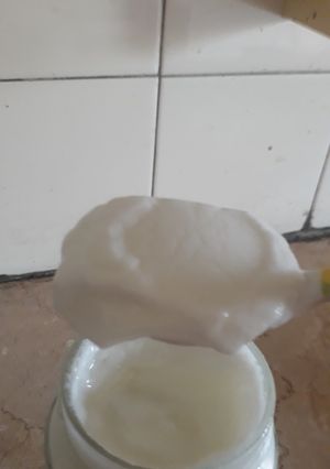 A picture of Homemade yougut.