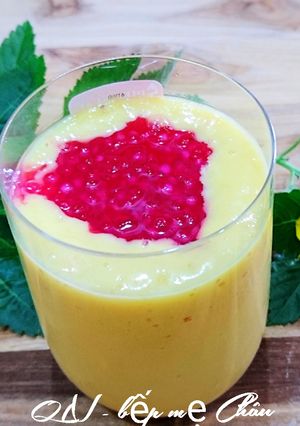 Hình của món Sinh tố xoài trân châu bột báng.