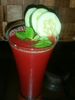 A picture of Water Melon Juice #AuthorMarathon.