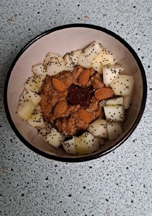 Une photo de Porridge au chocolat