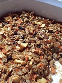 A picture of Carrot Cake Baked Oatmeal.