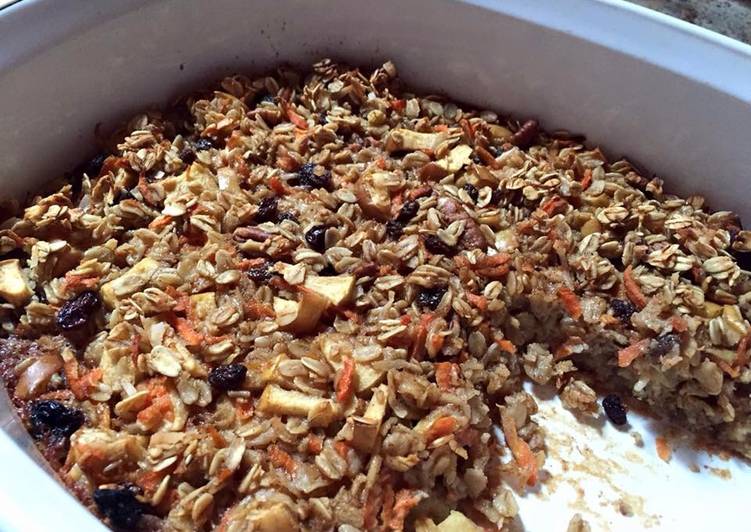 Recipe of Super Quick Homemade Carrot Cake Baked Oatmeal