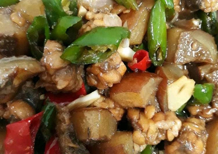 Oseng cingur tempe cabe hijau
