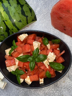Wassermelonensalat mit Feta Rezepthauptbild