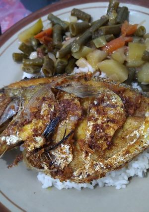 Foto resep Ikan goreng lengkuas gress