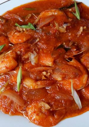 Foto resep Udang Saos Padang