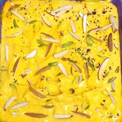 A picture of Aamrakhand (Mango Shrikhand) For Mango Lovers ❤️🥭❤️.