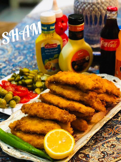 عکسی از دستور فیله مرغ سوخاری
