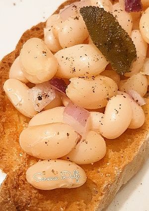 Foto di Bruschetta fagioli e olio nuovo