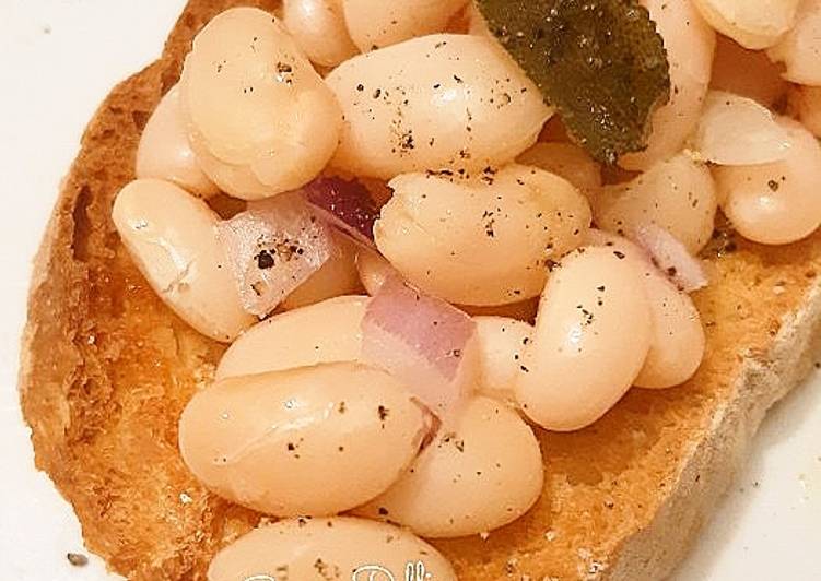 Bruschetta fagioli e olio nuovo