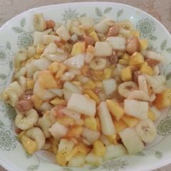A picture of Peach 🍑 special Chaat.