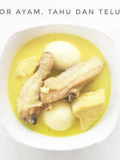 Foto resep Opor Ayam, Tahu & Telur