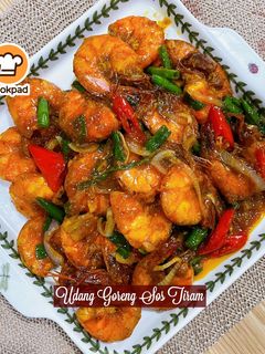 Gambar 👩‍🍳Udang Goreng Sos Tiram