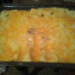 A picture of My homemade Chicken Enchiladas.