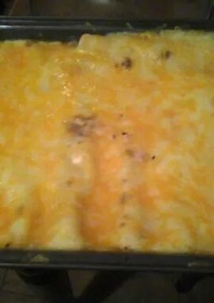 A picture of My homemade Chicken Enchiladas.