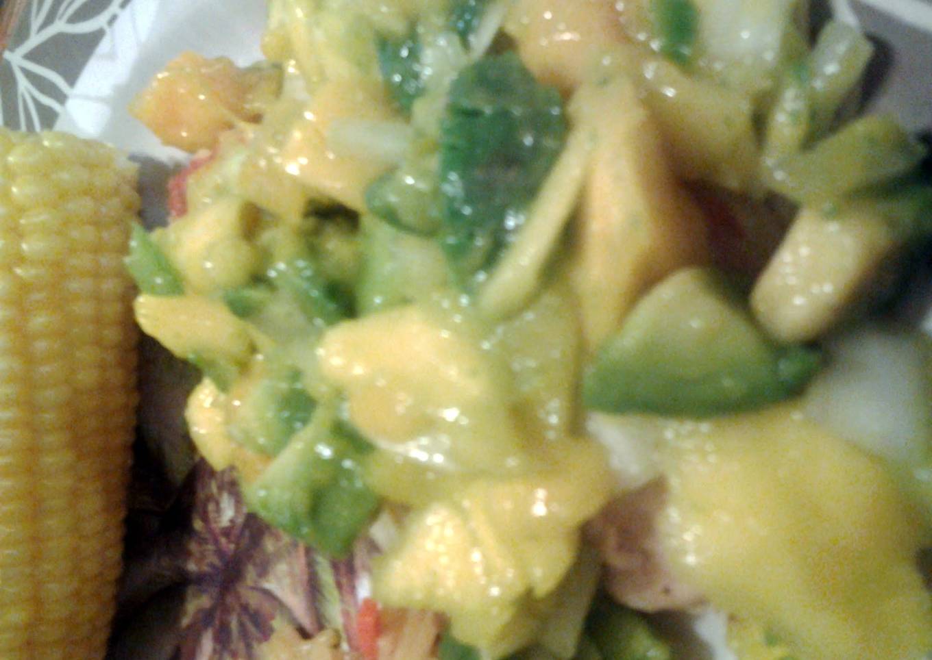 Avacado and mango chicken