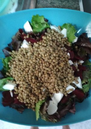 Una foto de Ensalada de Lentejas y Remolacha