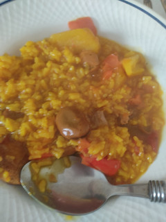 Una foto de Arroz con habas
