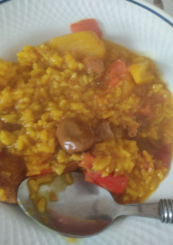 Una foto de Arroz con habas