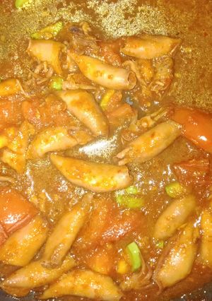 Foto resep Cumi pete saos padang