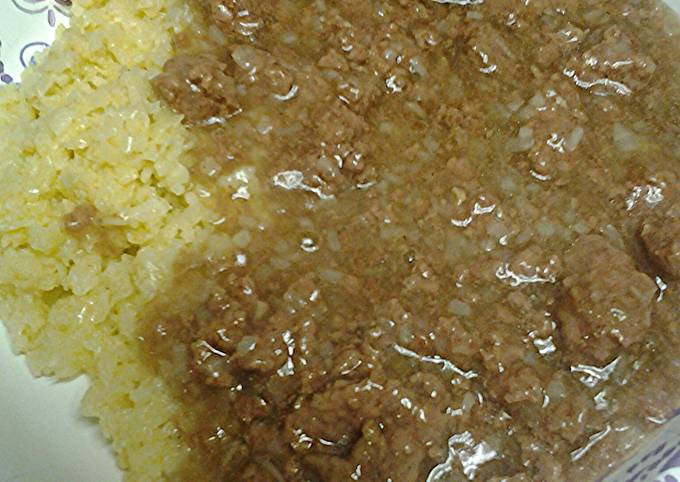 Step-by-Step Guide to Prepare Homemade Meat gravy with cauliflower rice