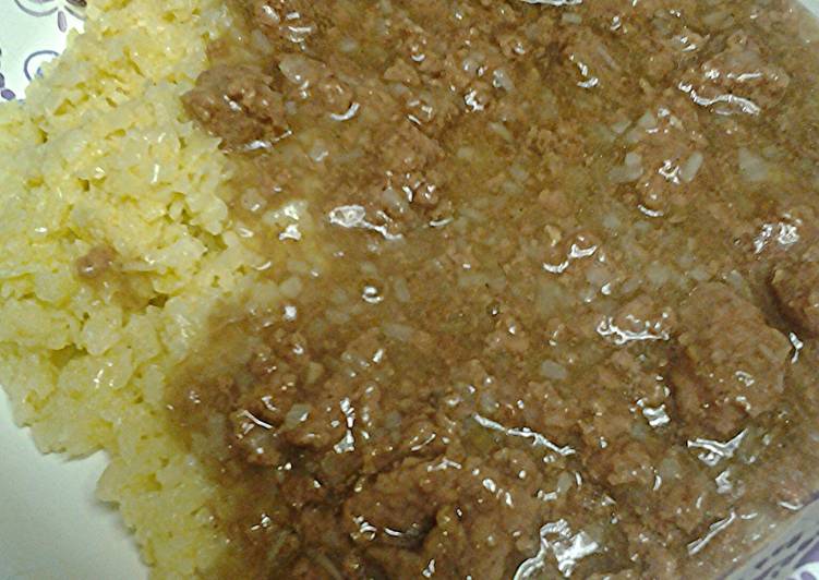 Recipe of Award-winning Meat gravy with cauliflower rice