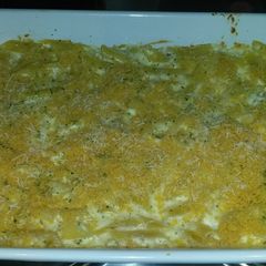 A picture of Robin's Baked Penne Alfredo.