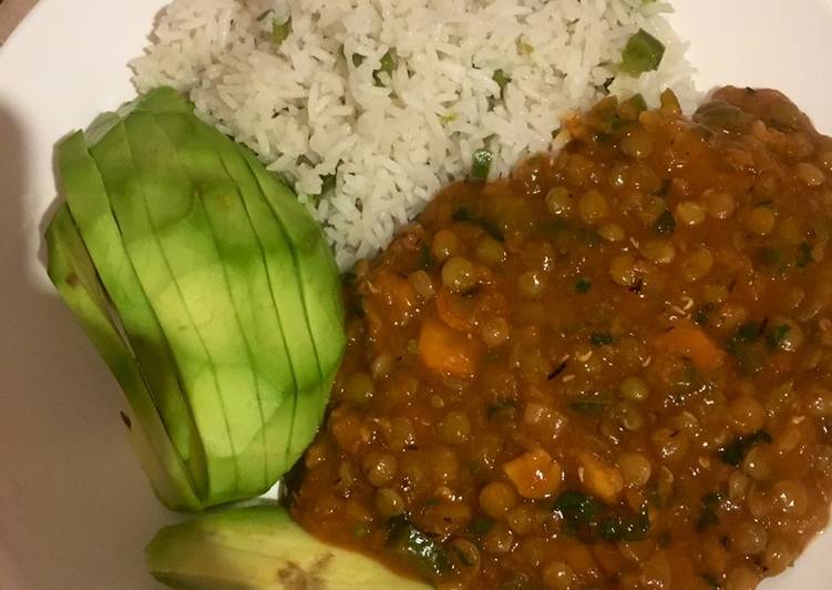 Lentils and special rice