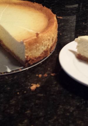 A picture of New york cheese cake.