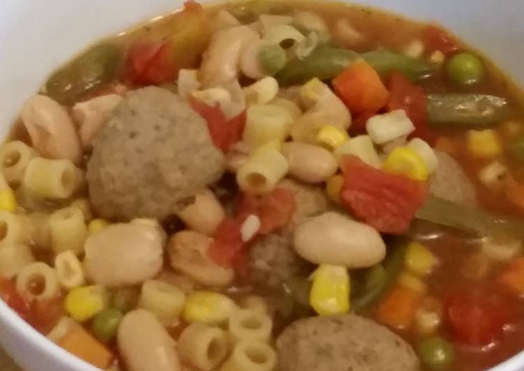 Step-by-Step Guide to Prepare Homemade Meatball Minestrone