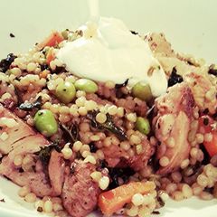 A picture of Limey Chicken n Pearly Couscous.