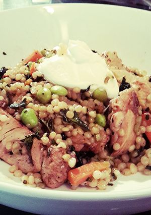 A picture of Limey Chicken n Pearly Couscous.