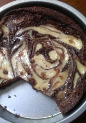 A picture of Sweet Creamcheese Brownies.