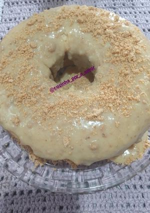 Foto de Bolo de Paçoca com cobertura de brigadeiro de Paçoca