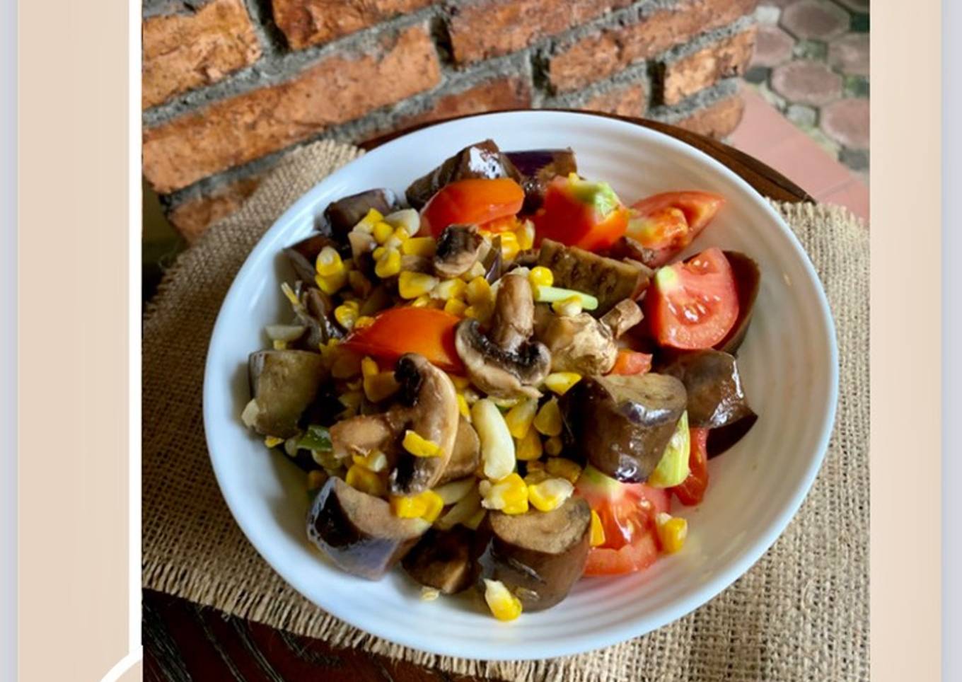 EGGPLANT Stir fry salad