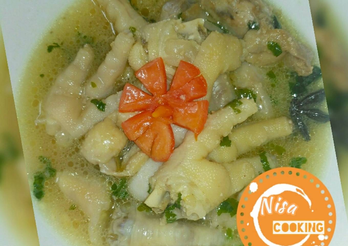 22. Sup Ceker Ayam Bumbu Tumis
